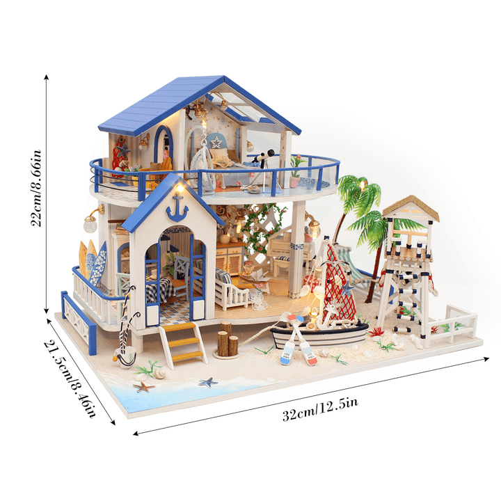 Hoomeda Legend of the Blue Sea DIY Doll House Miniature Model with Light Music Collection G - MRSLM