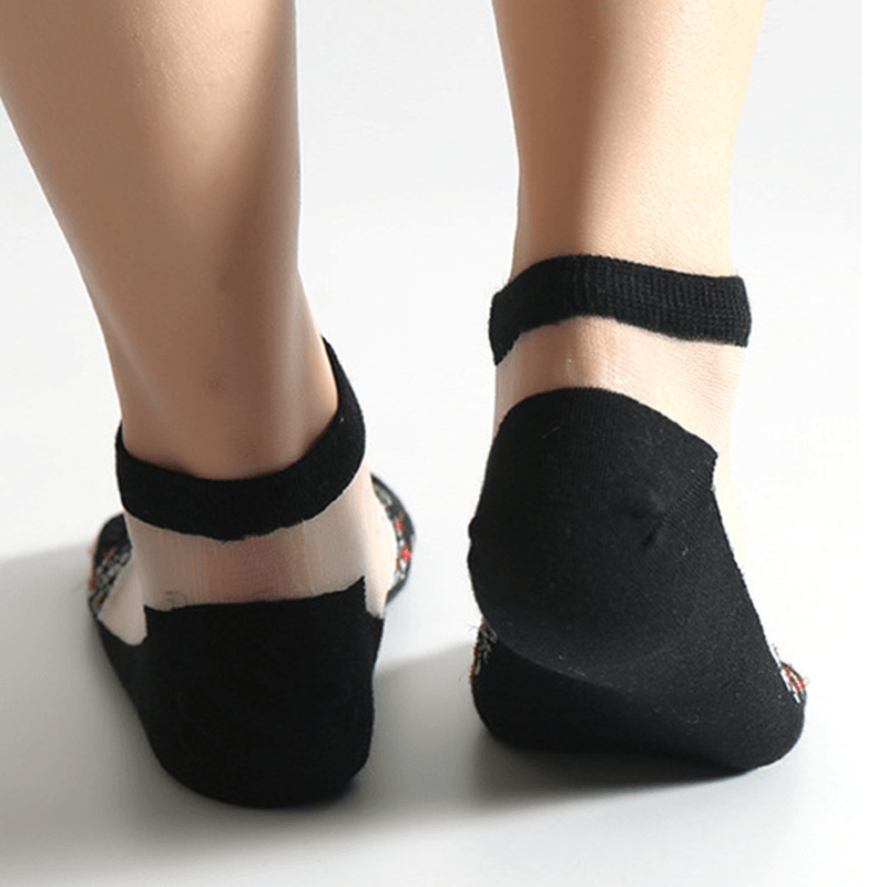 Women Summer Ultra Thin Breathable Crystal Silk Socks - MRSLM