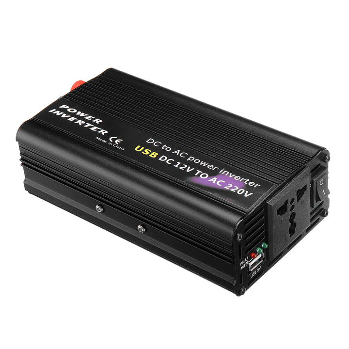 1200W Modified Sine Wave Solar Power Inverter 12/24V DC to 120/220V AC Converter - MRSLM