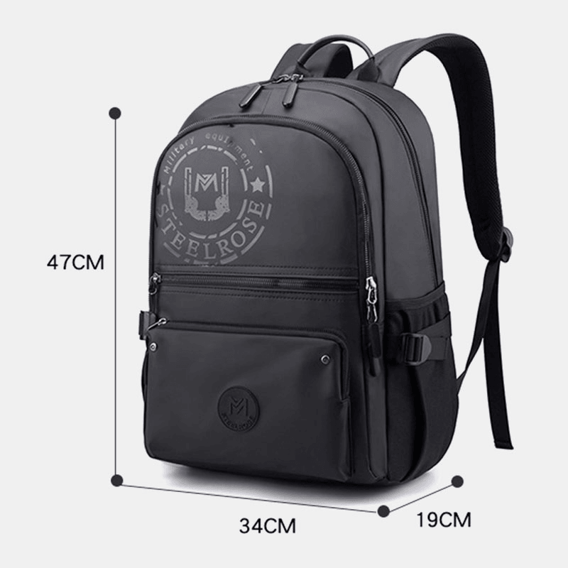 Men Large Capacity Casual Travel 18 Inch Multi-Carry Laptop Bag Backpack Shoulder Bag Handbag - MRSLM