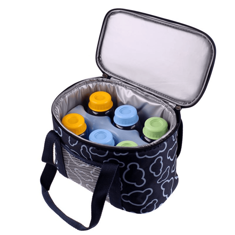 4.5L Outdoor Picnic Bag Waterproof Insulated Thermal Cooler Lunch Box Tote Lunch Food Container - MRSLM