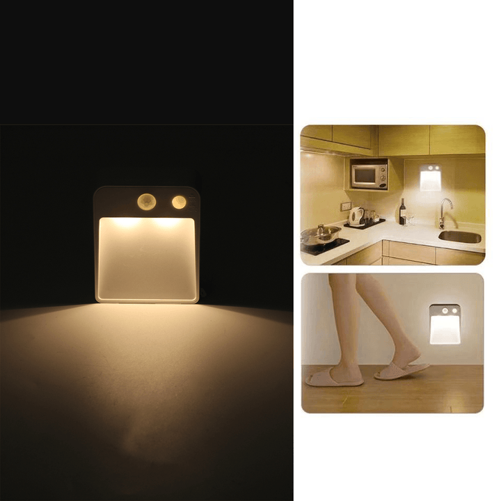 LED Motion Sensor Night Light Automatic Turn on / off Human Movement Sense Lamp - MRSLM