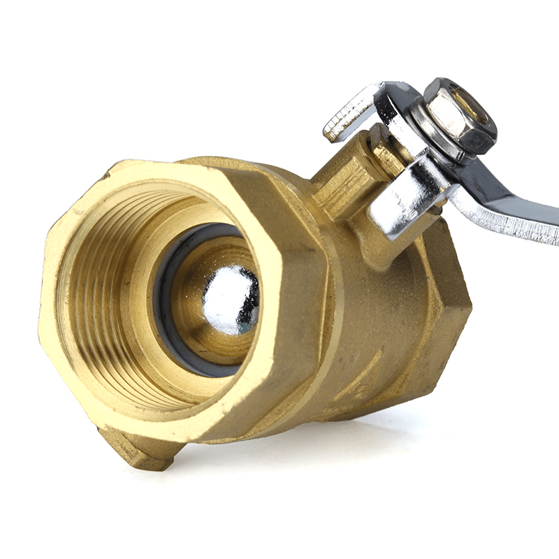 TMOK 1" 1-1/4" Manual Internal Threaded Brass Temperature Gauge Ball Valves for Thermometer - MRSLM