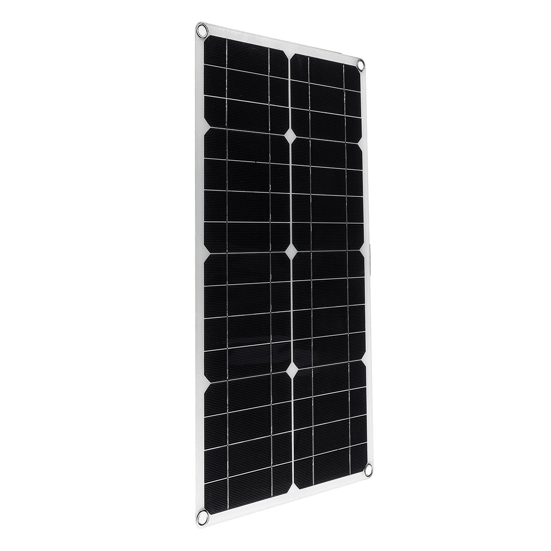 50W Solar Panel Solar Cells Poly Solar Panel Dual USB Output for Car Yacht 18/12/5V Battery Boat Charger - MRSLM