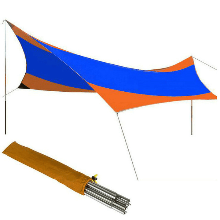 FLYTOP 5-8 People anti UV Sun Shelter Set Beach Tent Waterproof Umbrella Awnings Tent Outdoor Camping Fishing Hiking - MRSLM