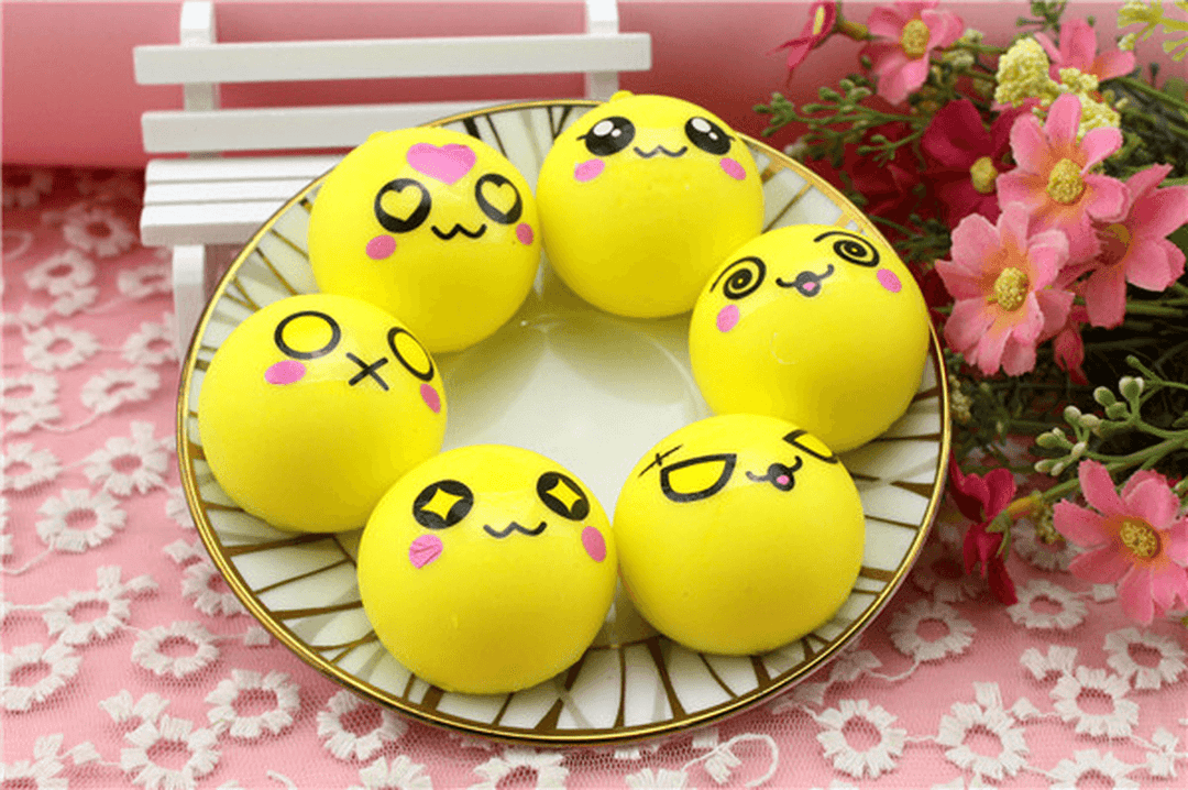 6Pcs Simulation Bread Squishy Slow Rising Toy 8 Seconds 4Cm Corn Bread Funny Toy - MRSLM