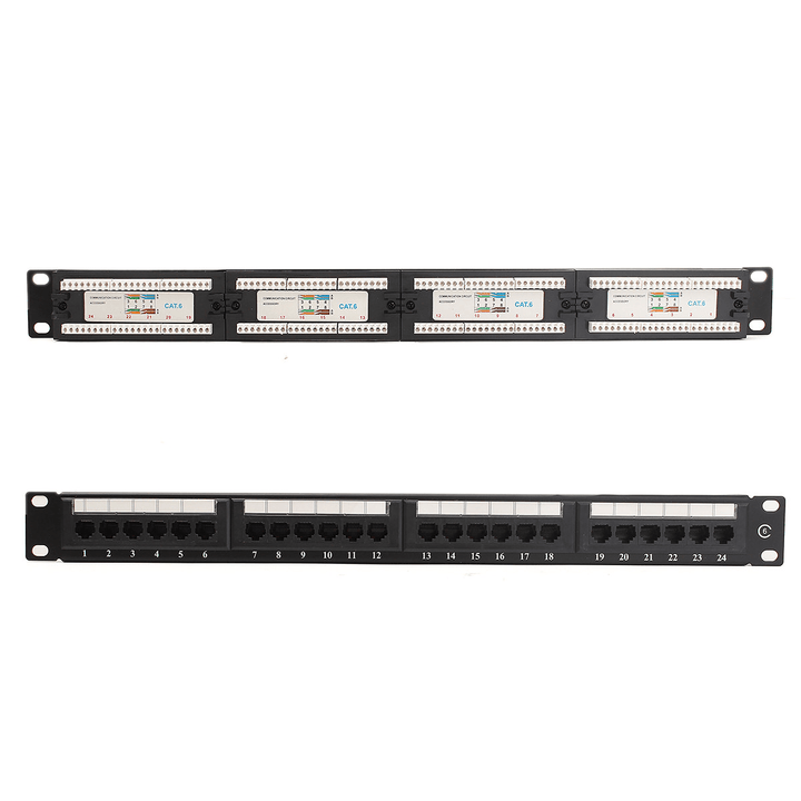 CAT 6 24 Port Ethernet Network LAN Adapter Connector Cable Mount Bracket - MRSLM