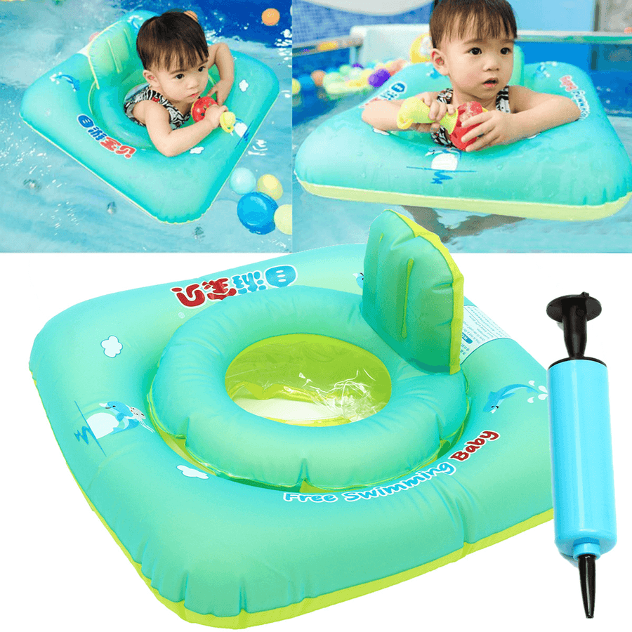 Baby Inflatable Swimming Pool Floats Swim Ride Rings Safety Chair Raft Beach Toy - MRSLM