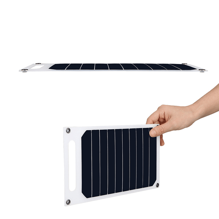 LEORY 5V 10W DIY Solar Panel Slim Light USB Battery Charger Portable Power Bank Pad Universal Kit Complete Phone Lighting Car - MRSLM