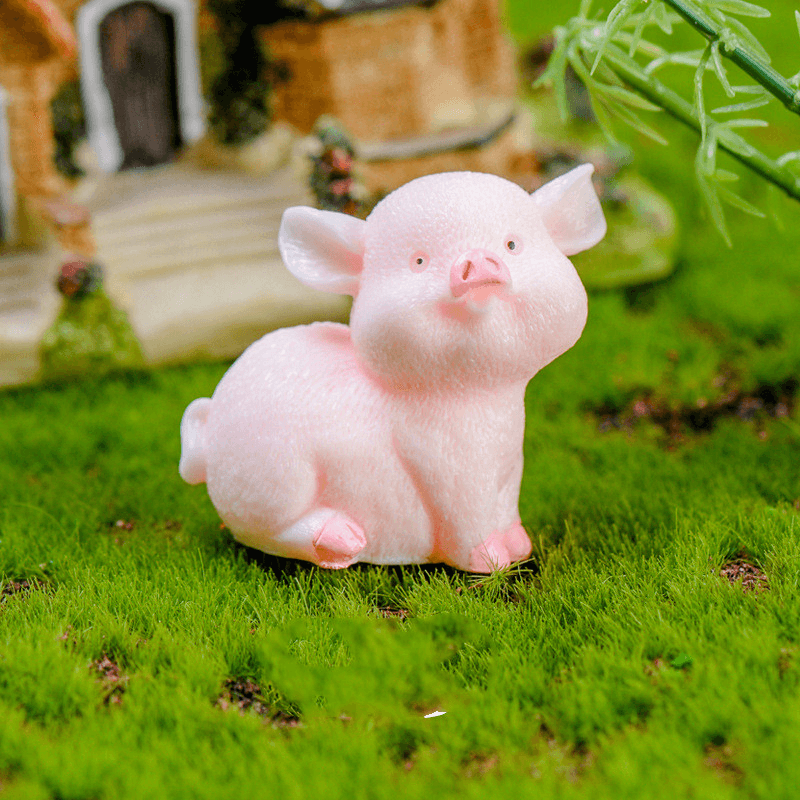 Succulent Cartoon Pendant Pig Year Resin Crafts - MRSLM