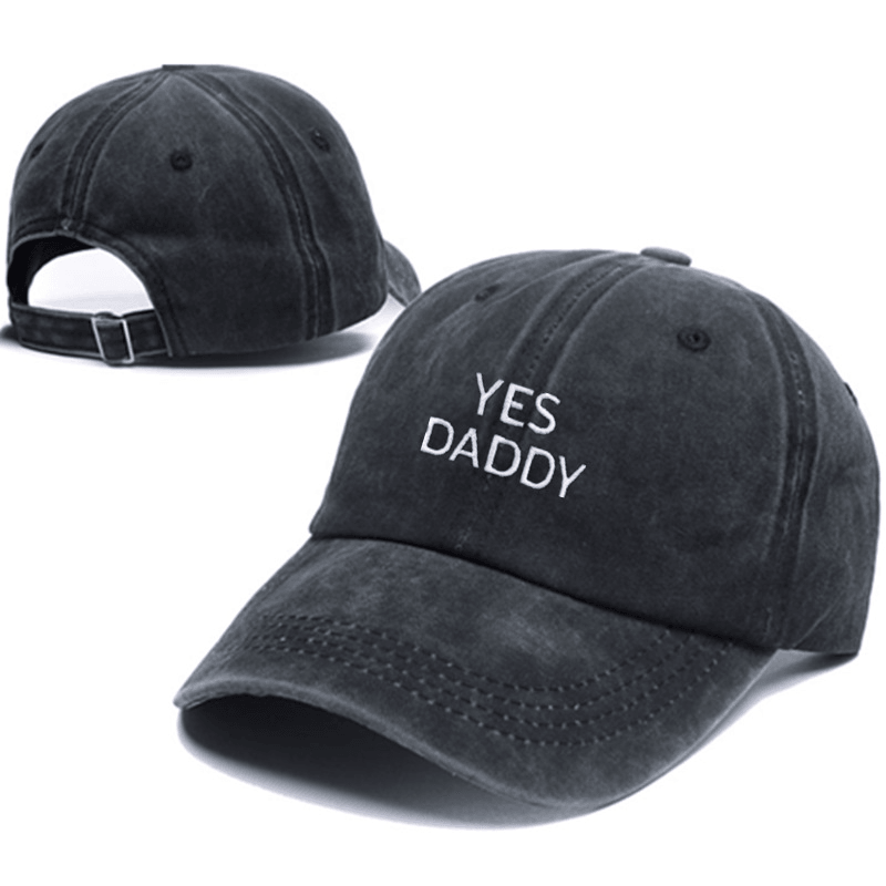 Mens and Womens Hip-Hop Hats Outdoor Caps Yes Daddy Embroidery Caps - MRSLM