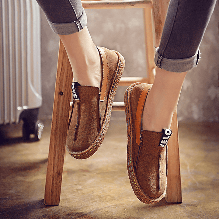 Women Soft Sole Pure Color Flat Loafers - MRSLM