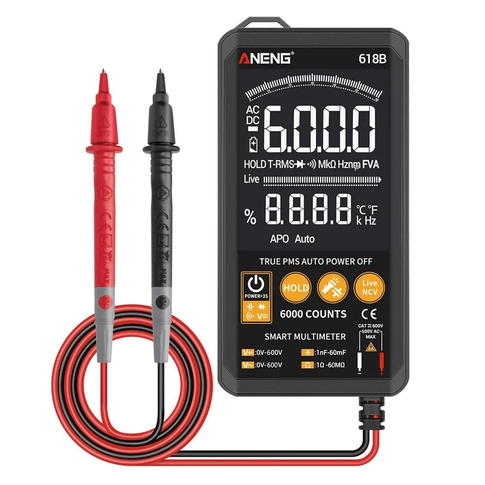 ANENG Smart Touch Digital Multimeter LCD Ohmmeter Auto Tester Voltmeter RMS - MRSLM