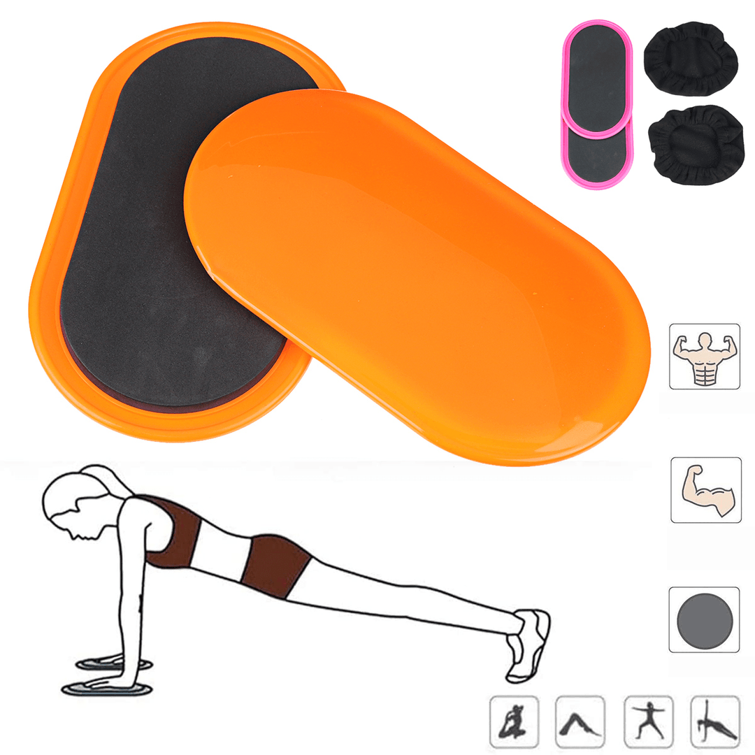 2Pcs Core Sliders Discs Training Gliders anti Sliding Plate Fitness Protector - MRSLM