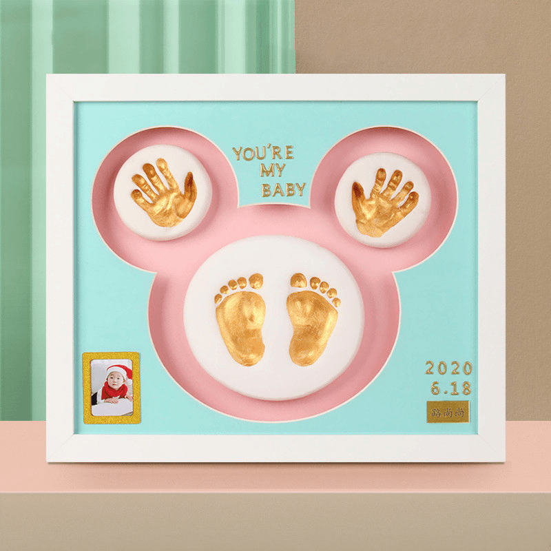 Baby Hand and Foot Print Lanugo Photo Frame - MRSLM