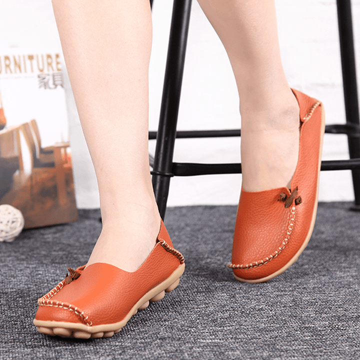 US Size 5-11 Shoes Women Flats Comfortable Casual Outdoor Breathable Slip on Flats Loafers Shoes - MRSLM