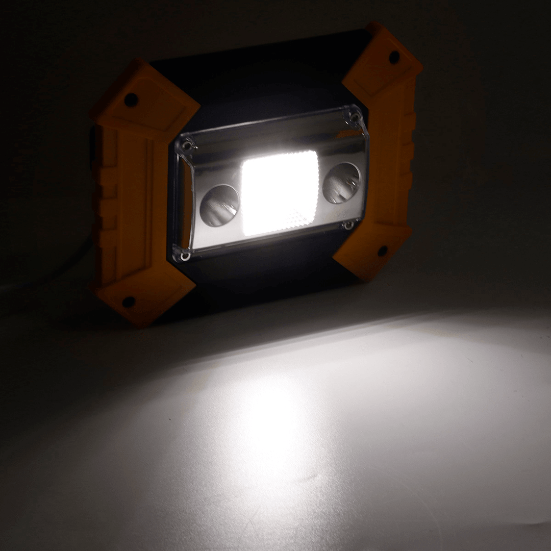 30W COB LED USB Work Light Spotlight Waterproof 5 Modes Flood Lamp Outdoor Camping Emergency Lantern - MRSLM