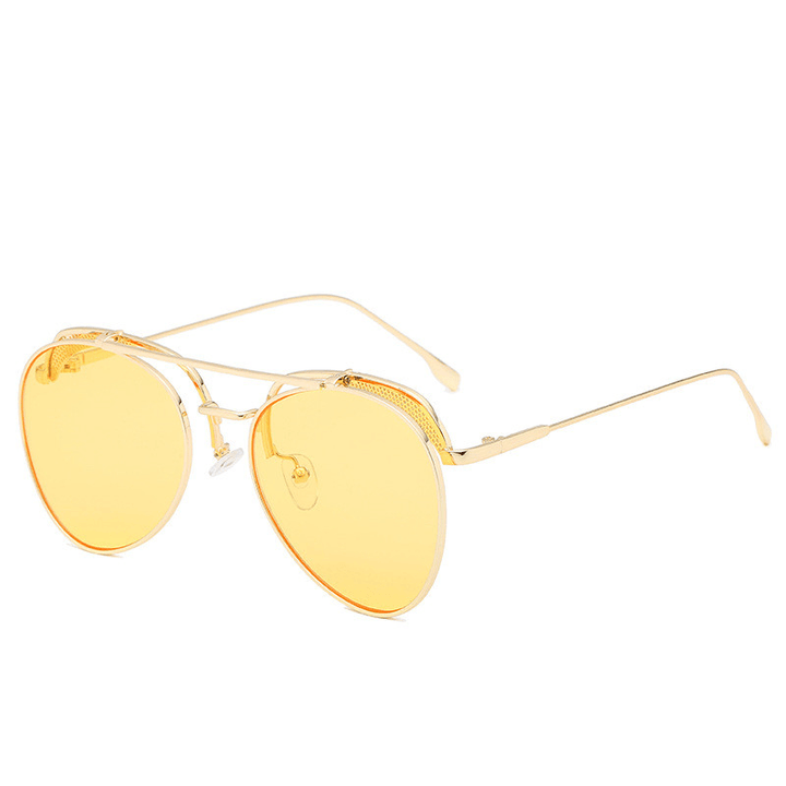 Sunglasses Fashion Transparent Color Sheet Sunglasses Retro - MRSLM