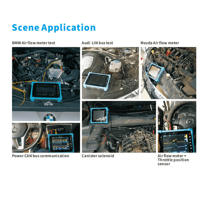 Micsig ATO1102 Digital Tablet Oscilloscope 100Mhz 2CH Handheld Oscilloscope Automotive Scopemeter Oscilloscope - MRSLM