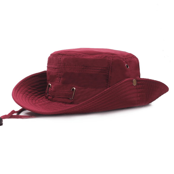 Mens with String Bucket Hat Outdoor Fishing Hat - MRSLM