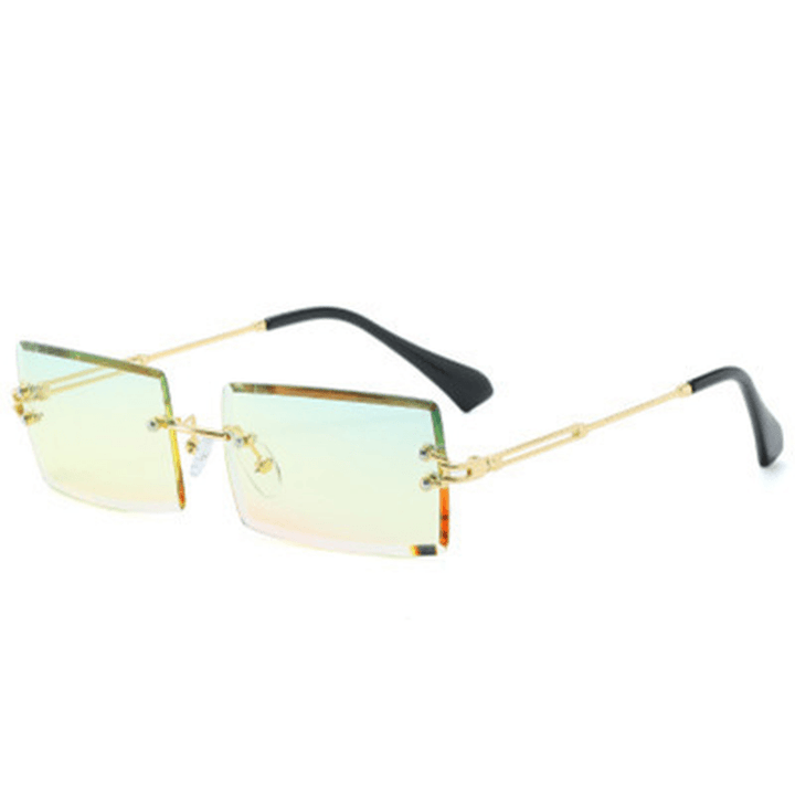 Sunglasses Rimless Diamond Cut-Edge Sunglasses Square Square - MRSLM