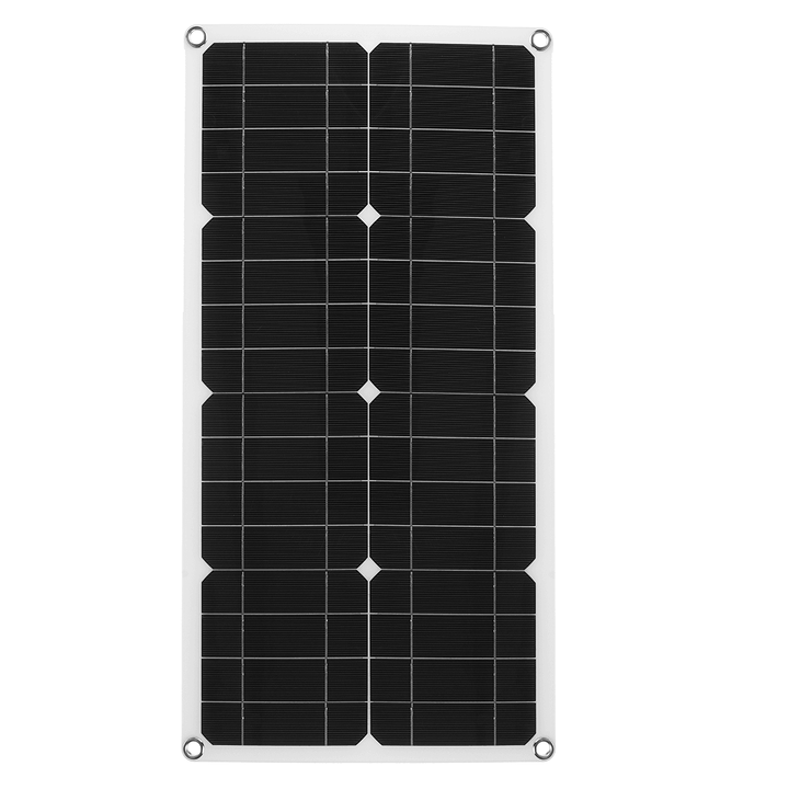 25W 18V Mono Solar Panel Single USB 12V/5V DC Monocrystalline Flexible Solar Charger for Car RV Boat Battery Charger Waterproof - MRSLM