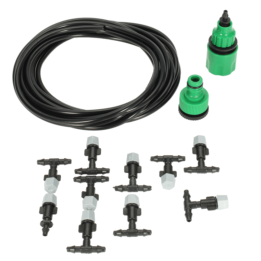 Garden Patio Water Misting Cooling System Lawn Sprinkler Nozzle Micro Irrigation Set - MRSLM