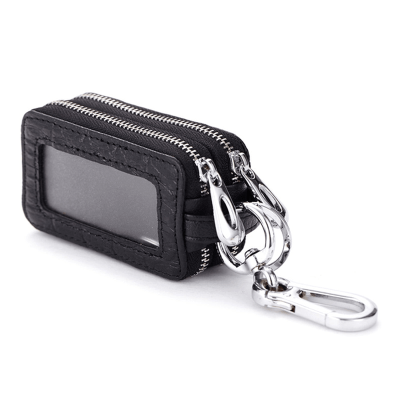 Genuine Leather Key Case Crocodile Pattern Car Key Holder Key Bag for Women Men - MRSLM