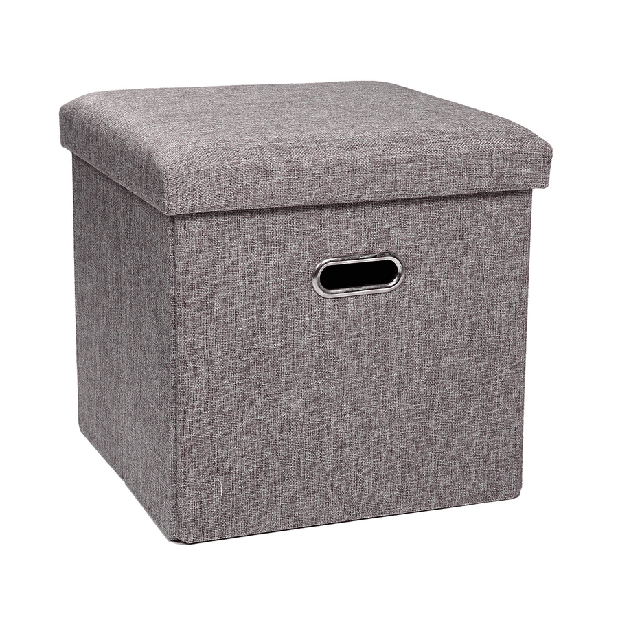 Folding Storage Box Stool Multifunctional Sofa Ottoman Footrest Footstool Square Chair for Home Office - MRSLM