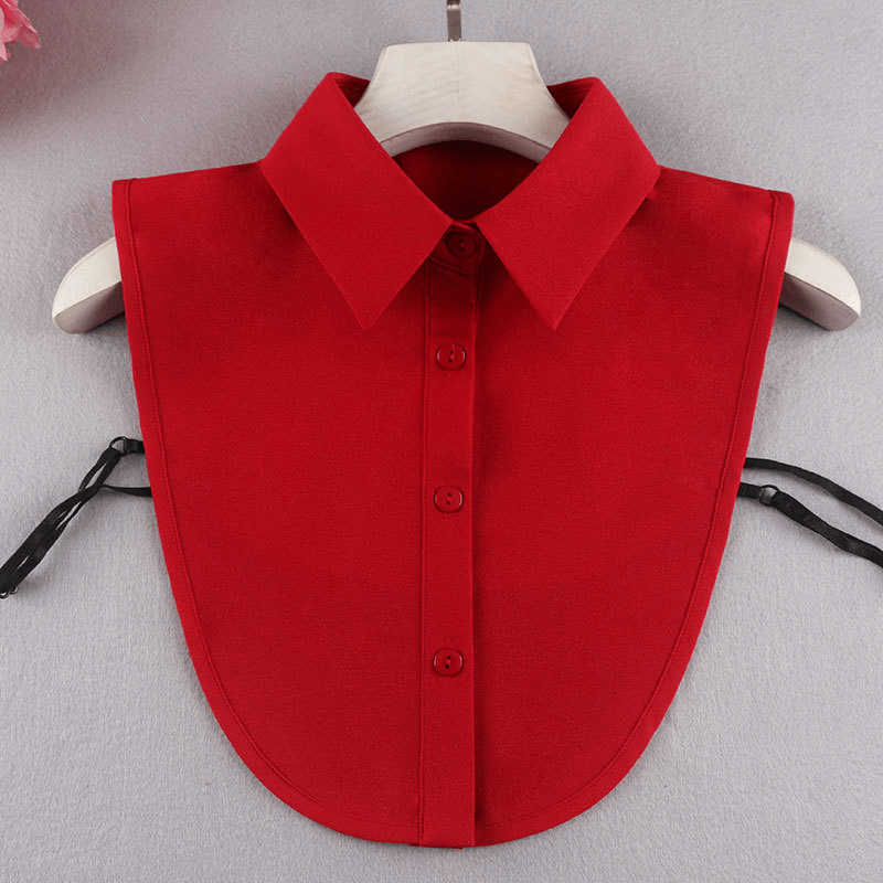 Fashion Casual Blouse Chiffon Fake Collar - MRSLM