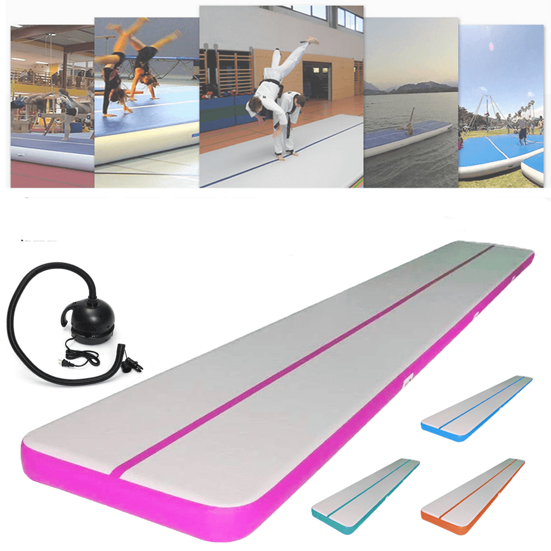 196X39X3.93Inch Airtrack Gymnastics Mat Inflatable GYM Air Track Mat Practice Training Tumbling Pad - MRSLM