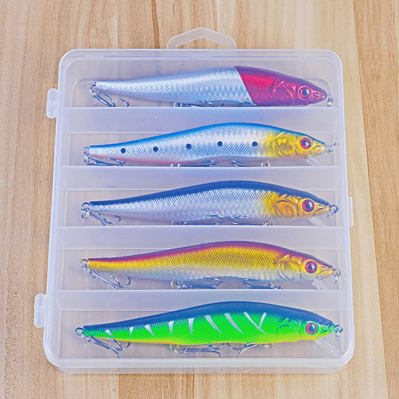 ZANLURE 5Pcs/Set 140Mm 20.5G Minnow Fishing Lure Artificial Hard Baits Carp Fishing Baits - MRSLM