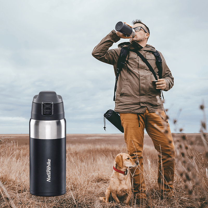 Naturehike NH18T001-T 600Ml Vacuum Cup 316 Stainless Steel Insulation Water Bottle Sports Travel - MRSLM