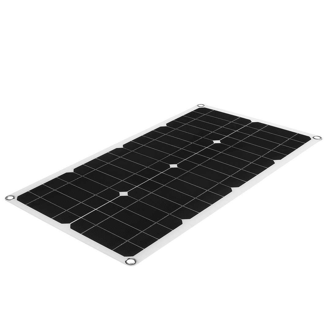 25W 18V Mono Solar Panel Single USB 12V/5V DC Monocrystalline Flexible Solar Charger for Car RV Boat Battery Charger Waterproof - MRSLM