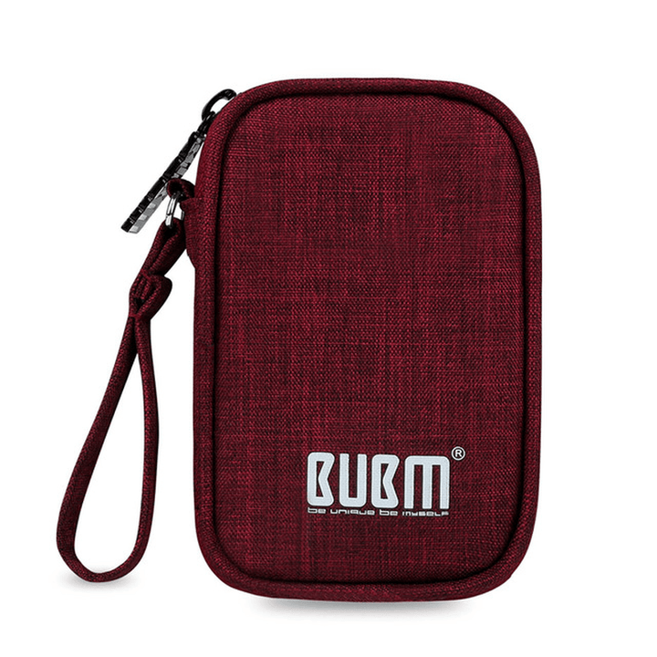 BUBM Travel Carrying Case for Small Electronics and Accessories Earphone Earbuds Cable Change Purse - MRSLM