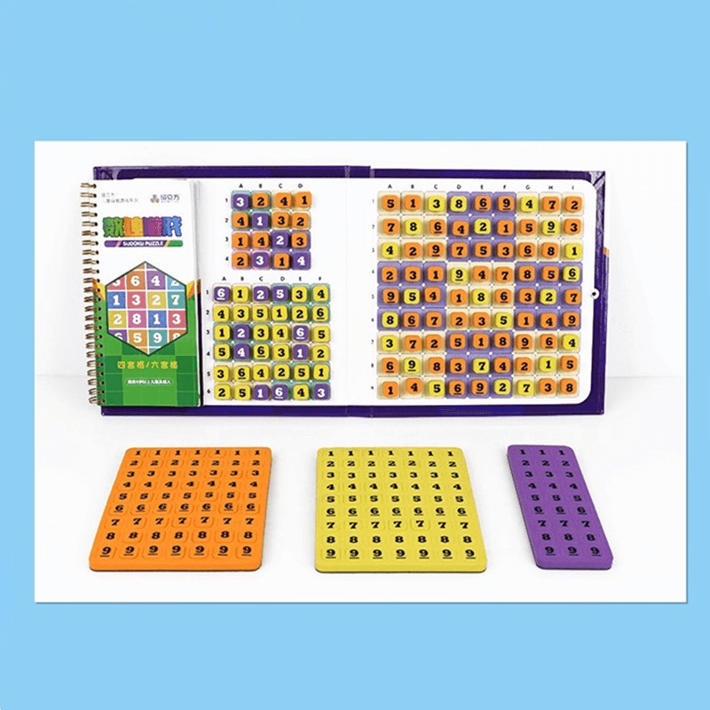 Magnetic Children''S Jiugongge Intelligence Sudoku Game Chessboard Number Beginner Primary School Students Training Thinking Puzzle Toys - MRSLM