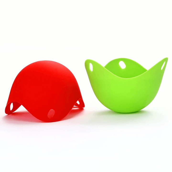 4Pcs Egg Poacher Silicone Pancake Egg Poach Pods Baking Cup Kitchen Cookware Bakeware Tool - MRSLM