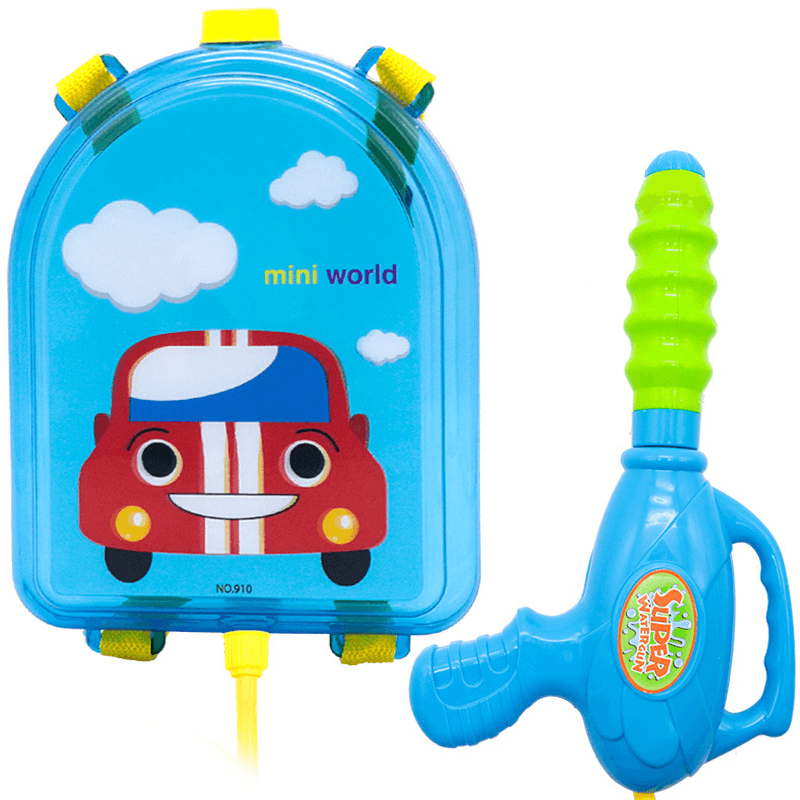 Children'S Beach Playing in the Water Stall Toy Transparent Backpack Water Gun Pull-Out Water Gun - MRSLM