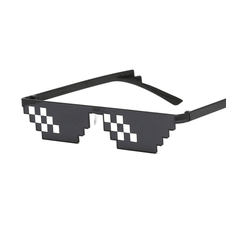 Mosaic Pixel Sunglasses Anime Peripheral Spoof Costume - MRSLM