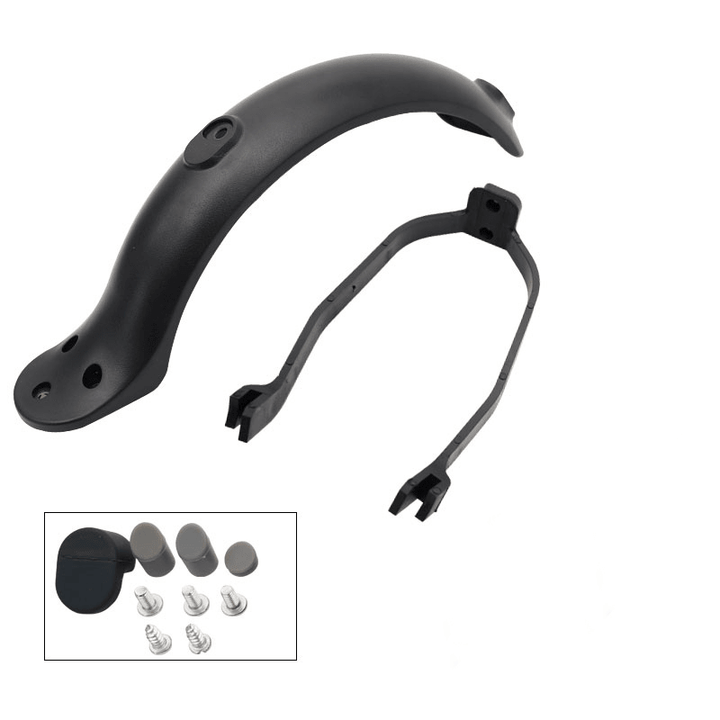 Electric Scooter Rear Fender Universal Scooter Mudguard Tire Splashproof with Rear Taillight Back Guard Wing Scooter Accessories - MRSLM