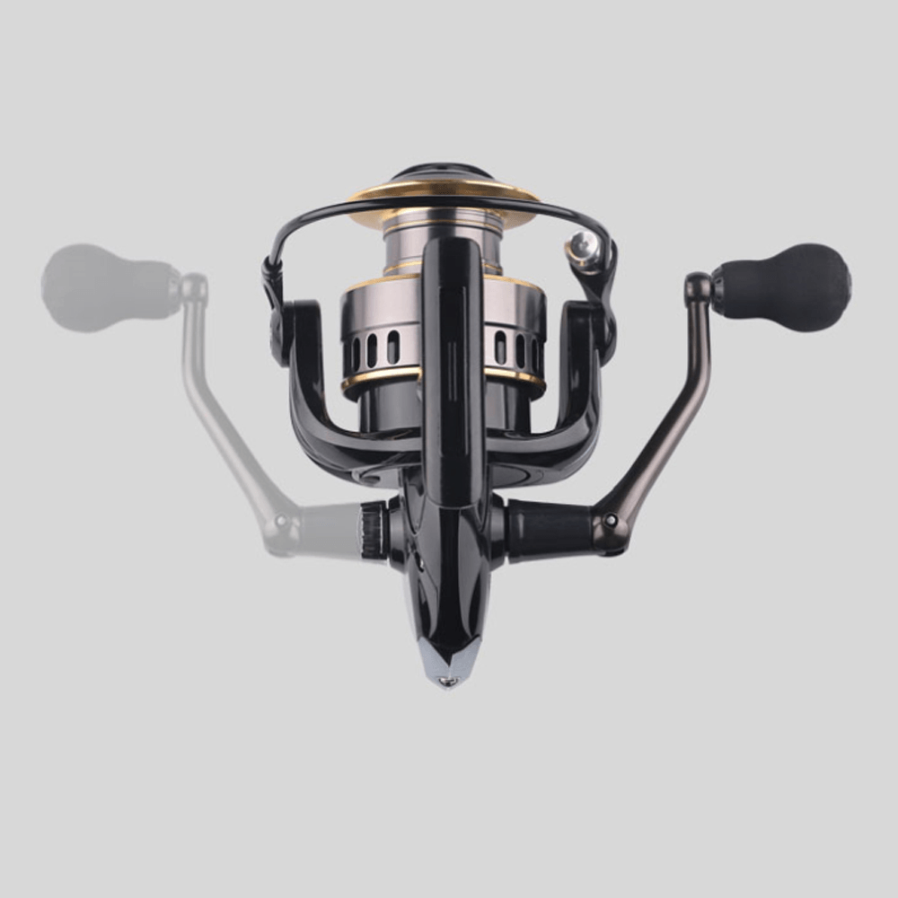 LINNHUE 5.2:1/4.7:1 Fishing Reel 8Kg Unloading Force Value All Metal No Gap Saltwater Fishing Spinning Reel GW1000-7000 - MRSLM