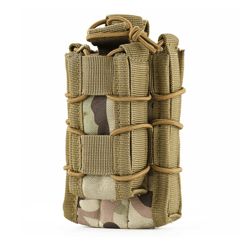 ZANLURE Twice Magazine Pouch Molle Holder Accessory Bag Tactical Bag for Camping Hunting - MRSLM