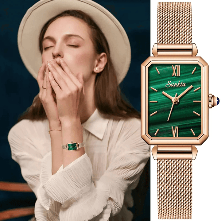 WLISTH Rectangle Dial Women Wrist Watch Ultra Thin Waterproof Fashion Elegant Quartz Watch - MRSLM