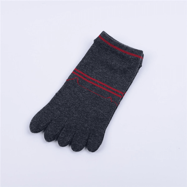 Men Cotton Deodorant Sweat Five Toe Socks - MRSLM