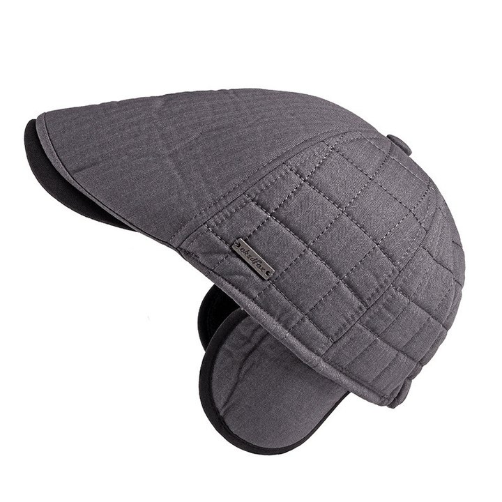 Peaked Cap Men Middle-Aged and Elderly Autumn and Winter New Thickening - MRSLM