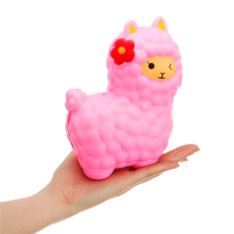 Jumbo Sheep 17Cm Squishy Alpaca Super Slow Rising Cream Scented Fun Toys - MRSLM