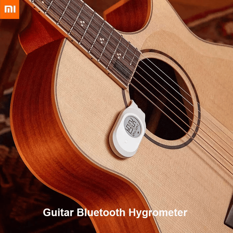 Cleargrass Bluetooth Guitar Thermometer Electronic Hygrometer Smart Temperature Humidity Sensor LCD Screen Digital APP Control From - MRSLM