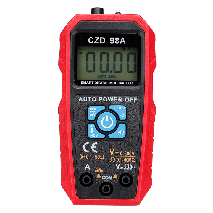 98A/C True RMS Electric Digital LCD Current AC DC Voltage Multimeter Capacitance Meter - MRSLM