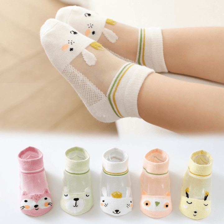 5 Pairs of Children Socks-Cute Animals - MRSLM