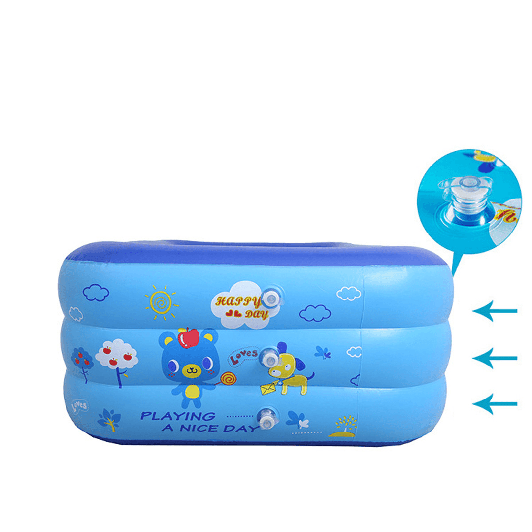1.2/1.3/1.5/1.8M Kids Inflatable Swimming Pool Childs Toddlers Family Backyard Garden Pool - MRSLM
